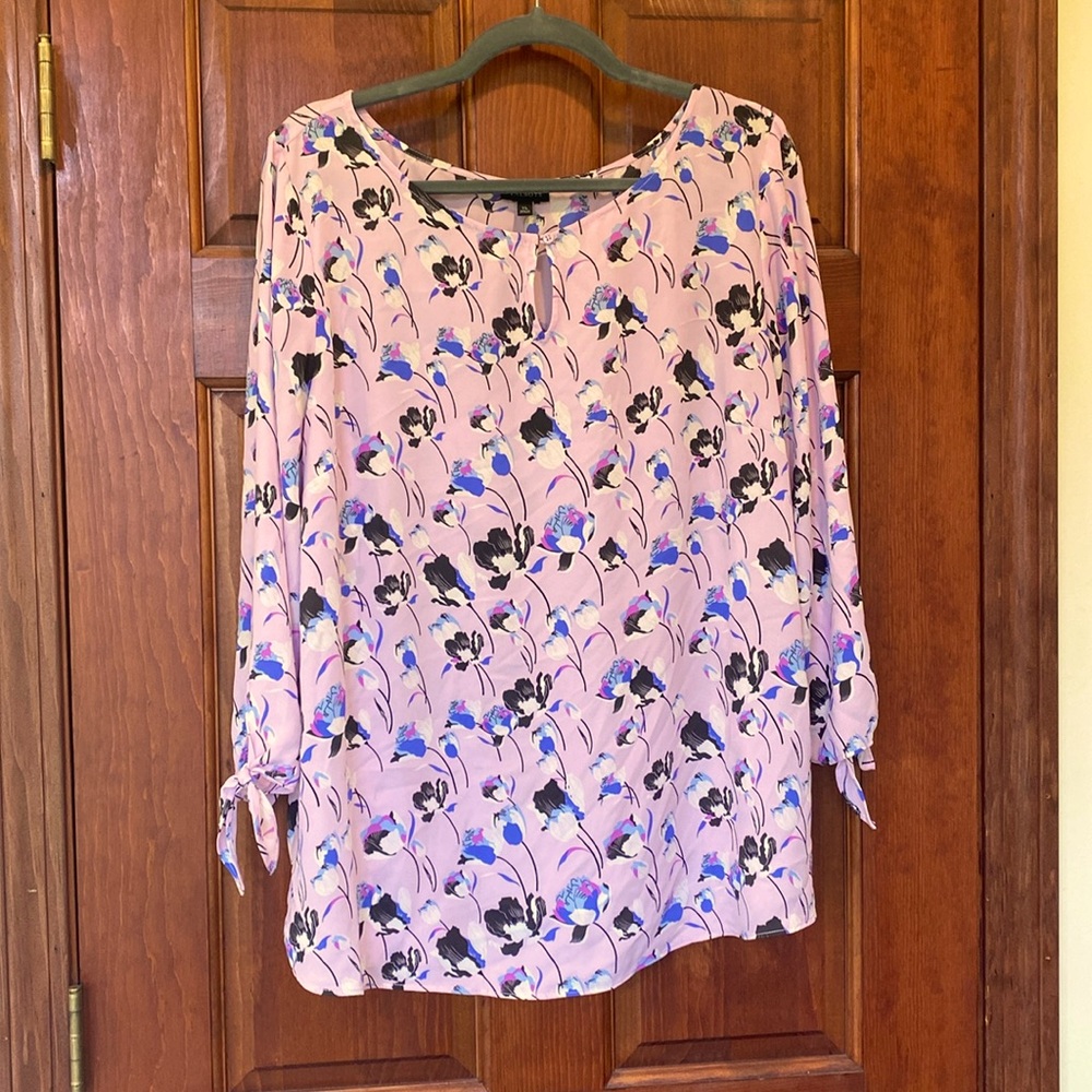 Talbots sheer blouse.